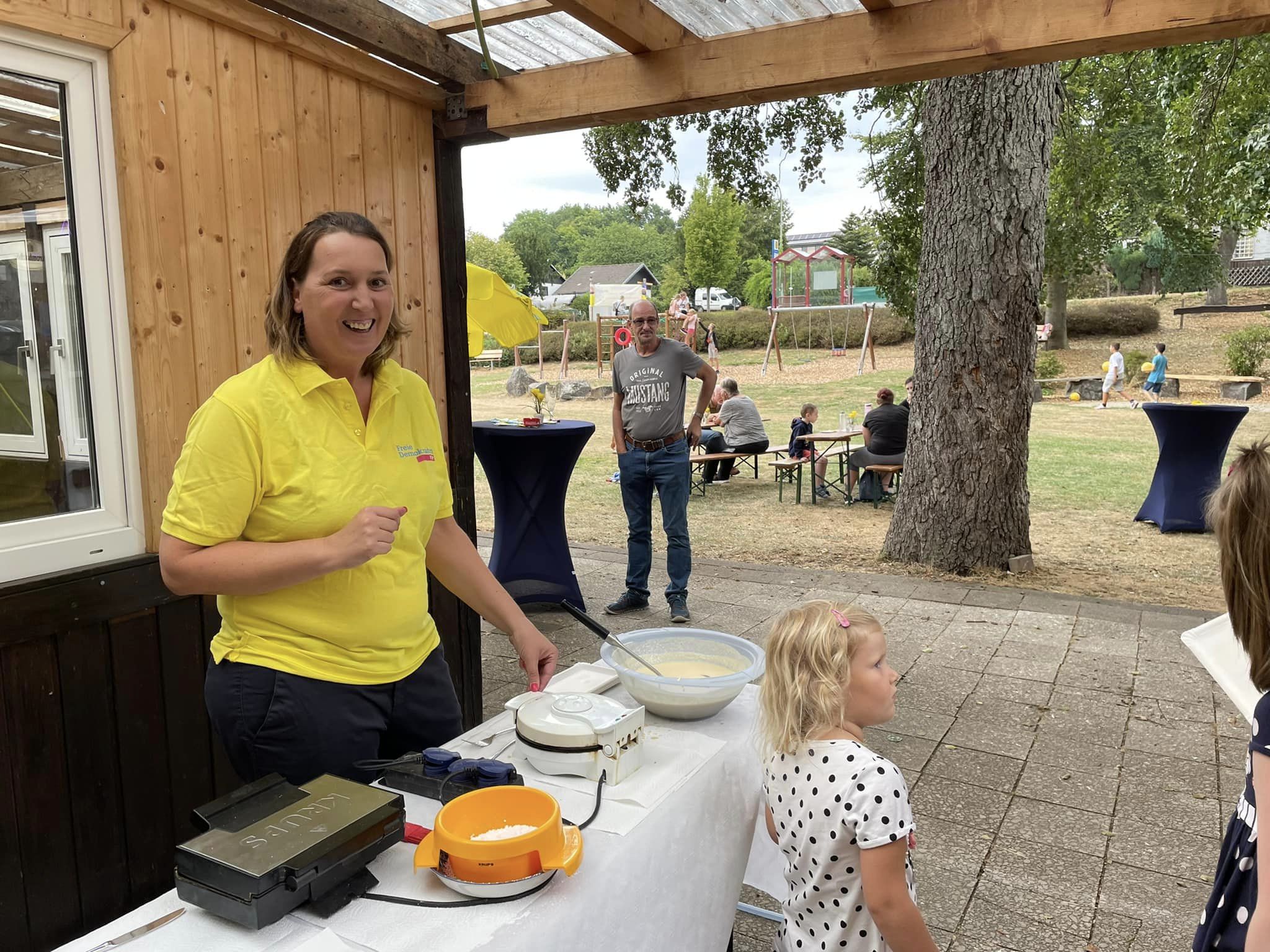 Kuchen- und Waffelbuffet